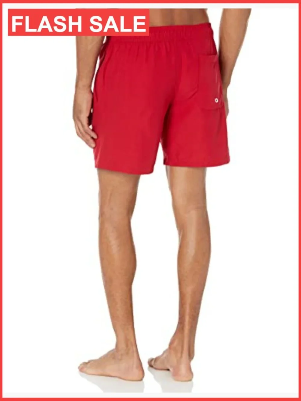 Men's Swim Trunks with Mesh Lining, Pockets, Drawstring Closure